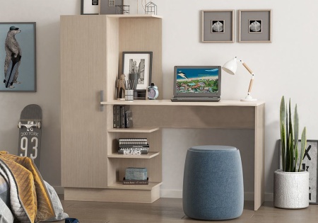 Стол компьютерный №1 дуб беленый