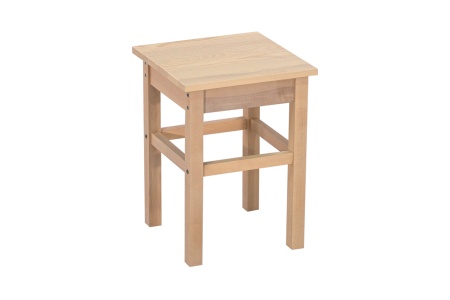 Табурет на прямых ножках массив выбеленная береза